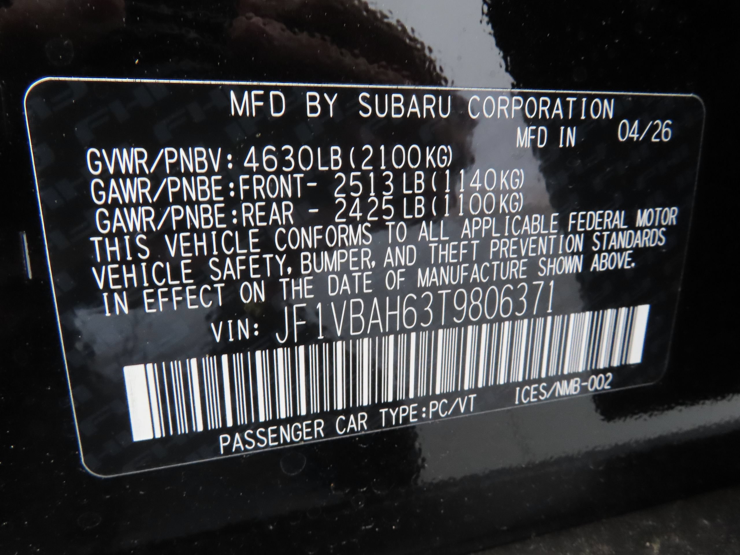 New 2026 Subaru WRX Premium AWD/4WD image 24