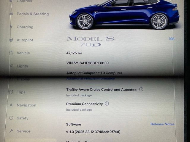 Used 2016 Tesla Model S 70D AWD/4WD image 47