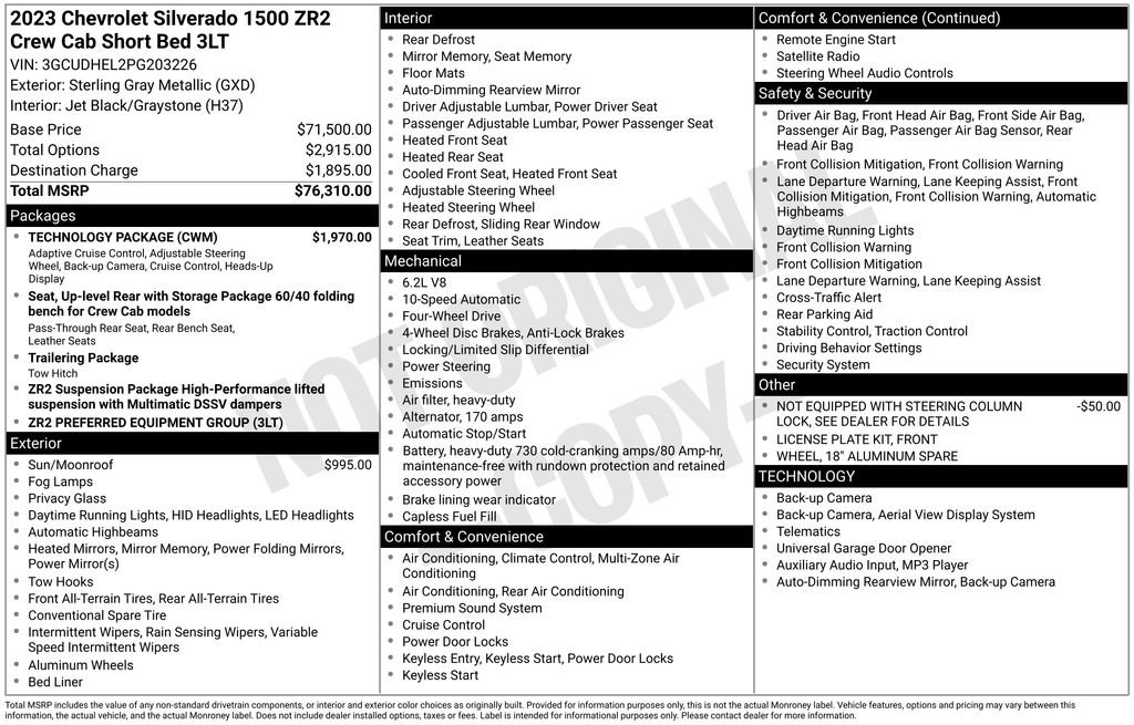 Used 2023 Chevrolet Silverado 1500 ZR2 w/ Technology Package image 5