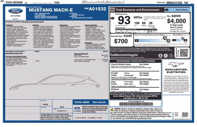 Used 2021 Ford Mustang Mach-E Premium AWD/4WD image 15