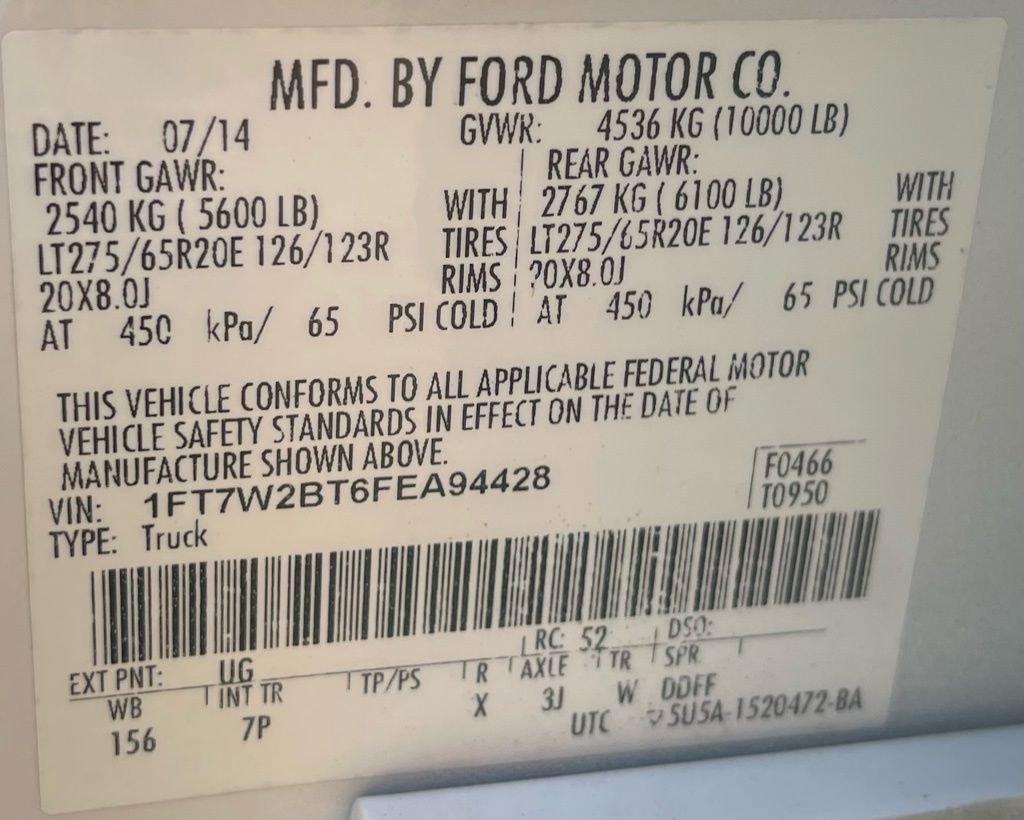 Used 2015 Ford F250 Platinum w/ FX4 Off-Road Package AWD/4WD image 37