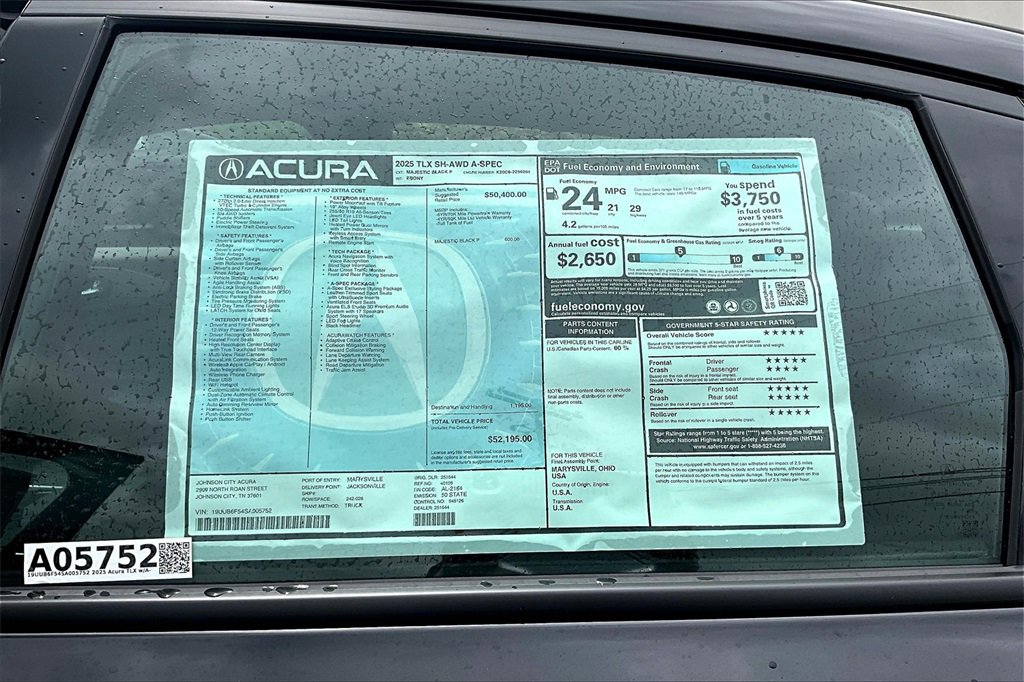 New 2025 Acura TLX SH-AWD w/ A-SPEC Pkg image 25
