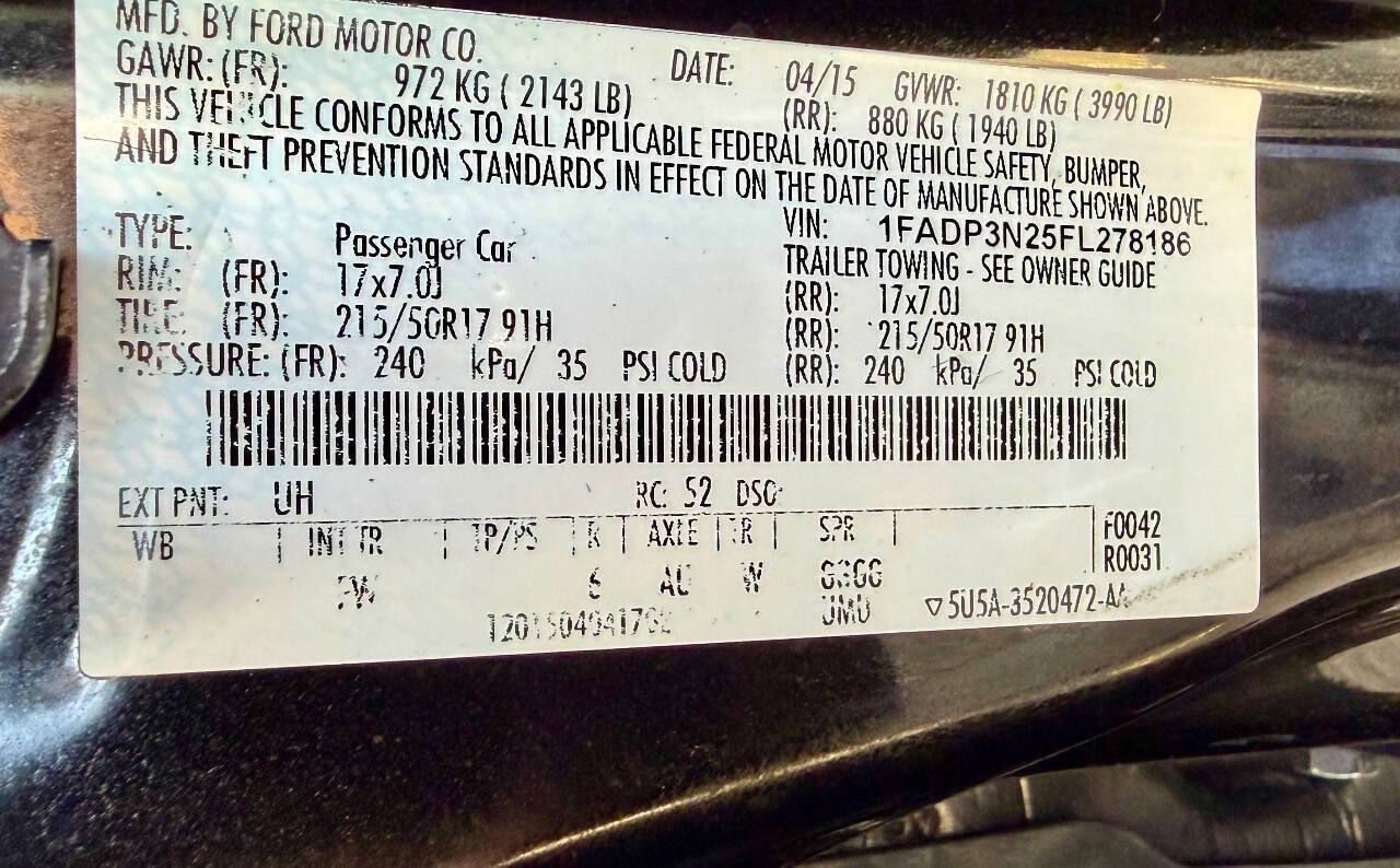 Used 2015 Ford Focus Titanium FWD image 51