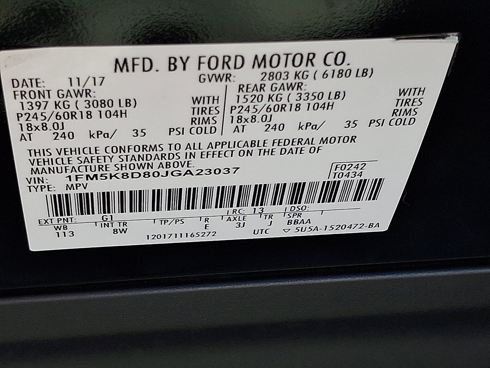 Used 2018 Ford Explorer XLT AWD/4WD image 26