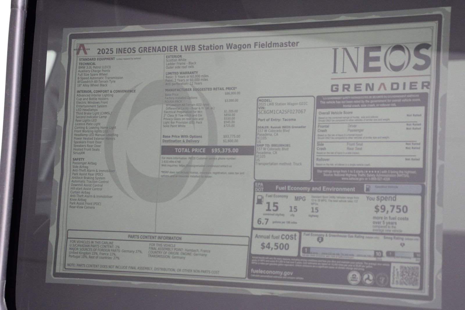 New 2025 INEOS Grenadier Fieldmaster Edition image 23