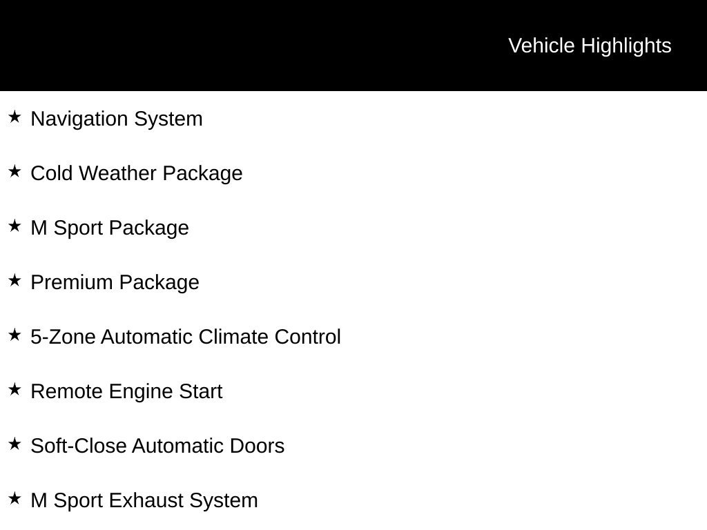 Used 2019 BMW X7 xDrive50i w/ M Sport Package AWD/4WD image 5