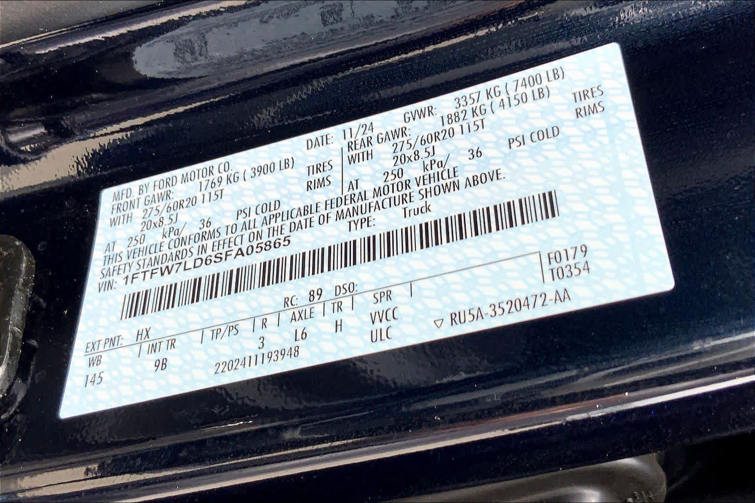 Certified 2025 Ford F150 Platinum AWD/4WD image 33