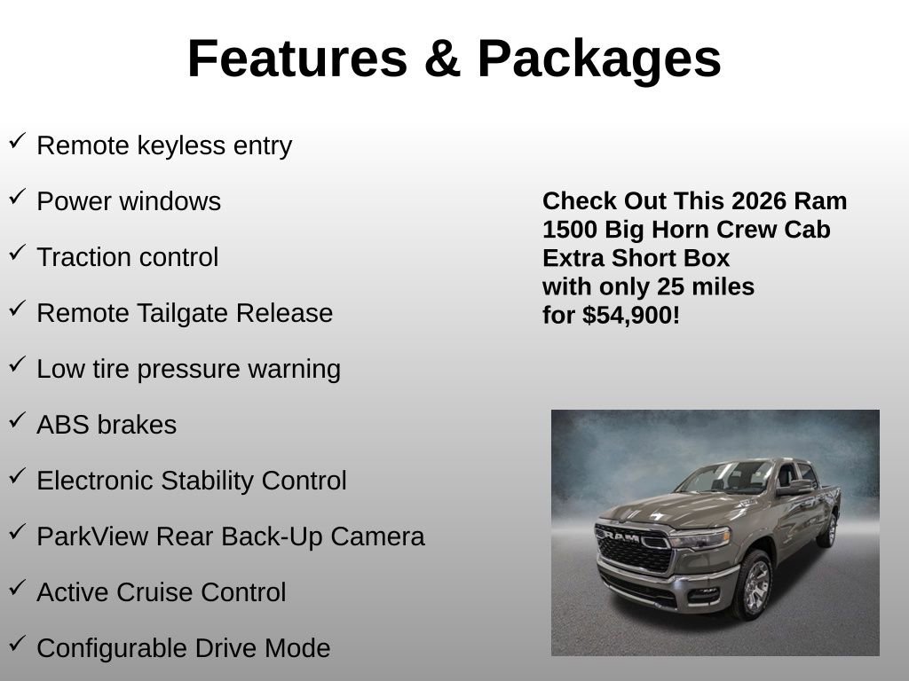 Used 2026 RAM 1500 Big Horn AWD/4WD image 13