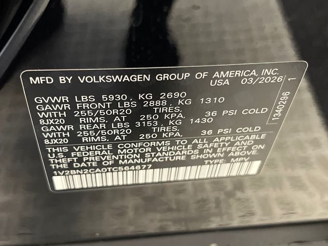 New 2026 Volkswagen Atlas SEL AWD/4WD image 22
