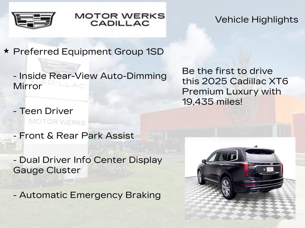 Certified 2025 Cadillac XT6 Premium Luxury w/ Platinum Package AWD/4WD image 7