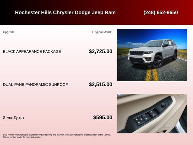 Certified 2024 Jeep Grand Cherokee Limited w/ Black Appearance Package AWD/4WD image 6