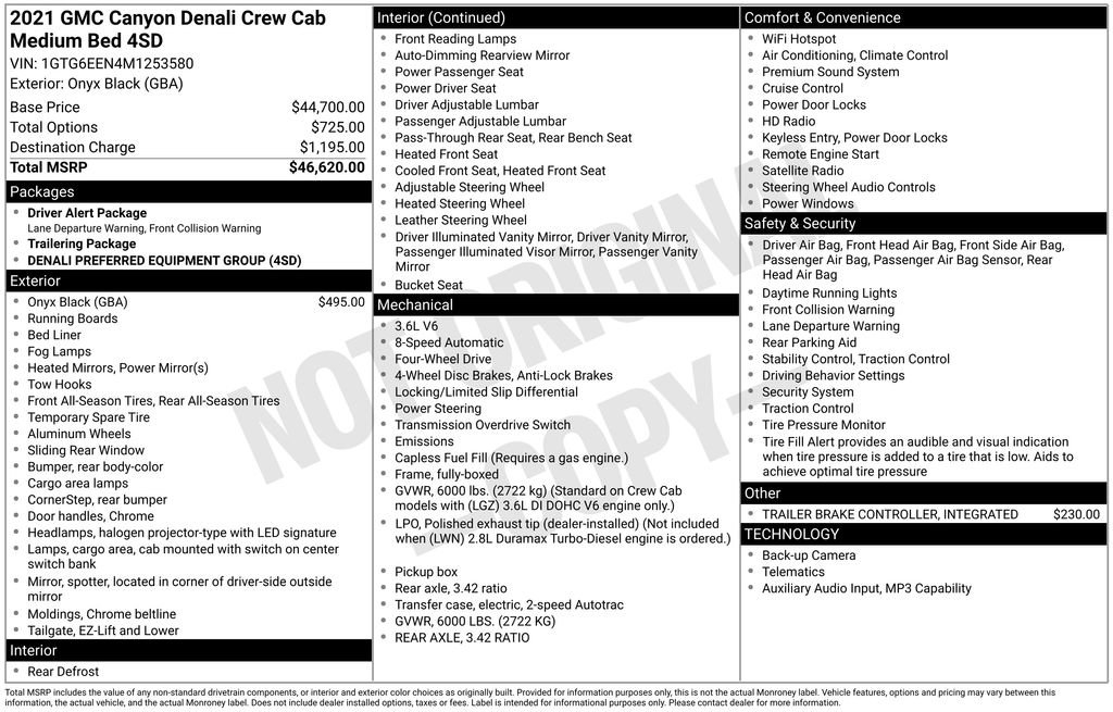 Used 2021 GMC Canyon Denali AWD/4WD image 38