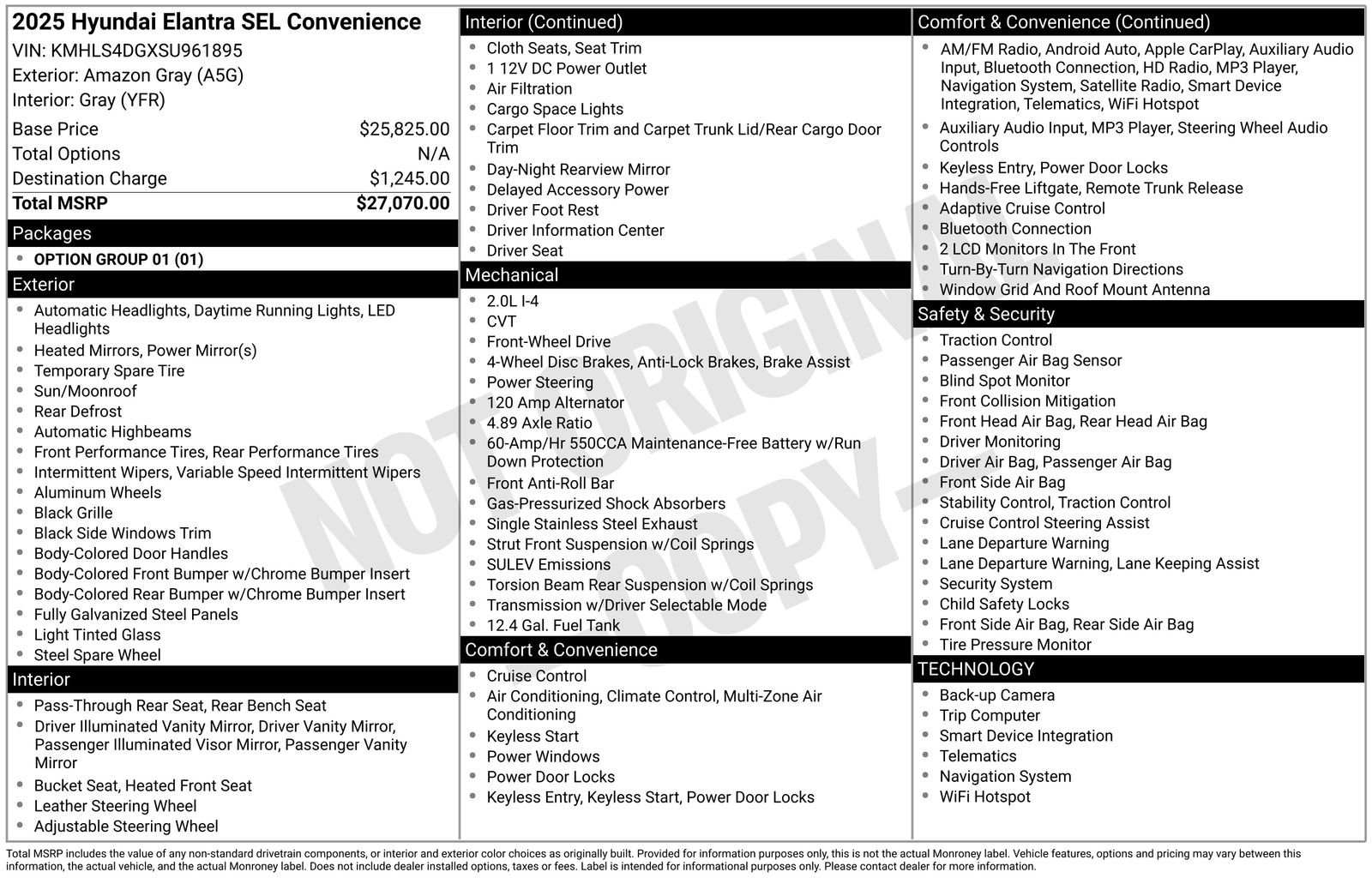 Used 2025 Hyundai Elantra SEL image 6