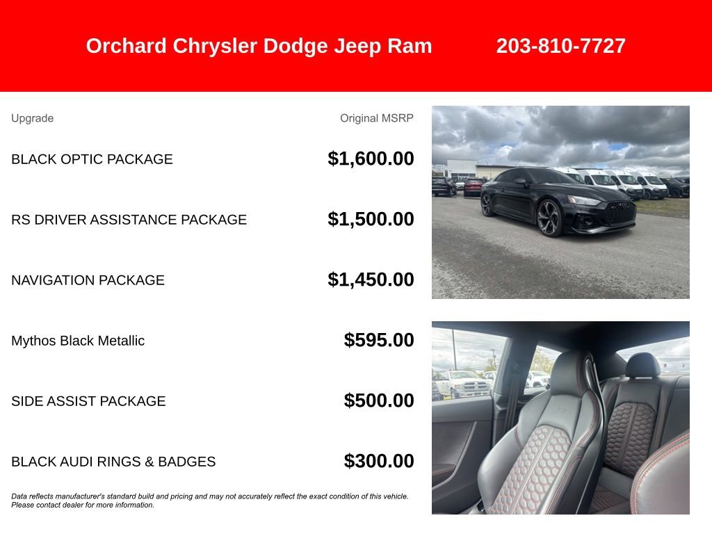 Used 2024 Audi RS 5 w/ Black Optic Package AWD/4WD image 5
