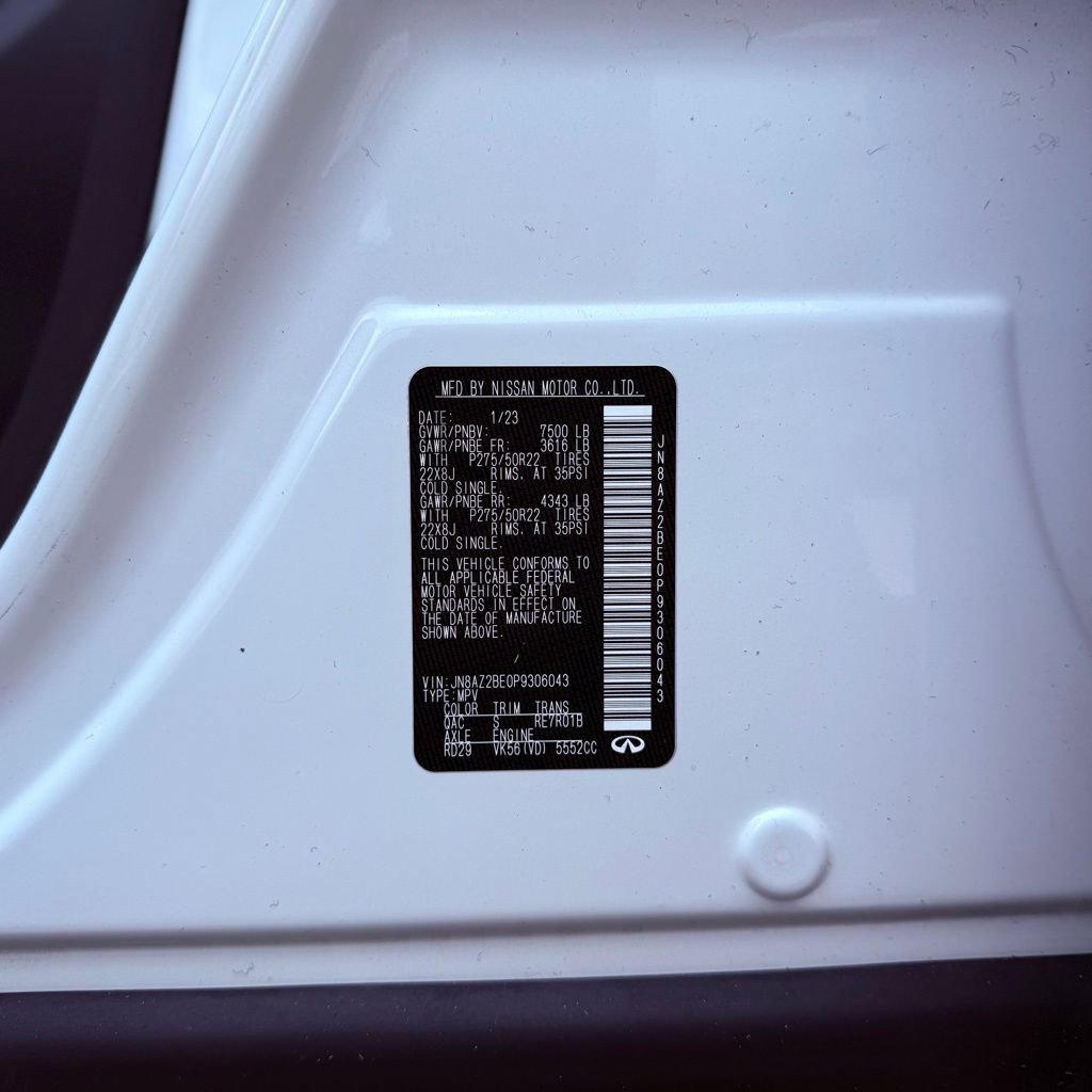 Used 2023 INFINITI QX80 Sensory w/ Cargo Package image 38