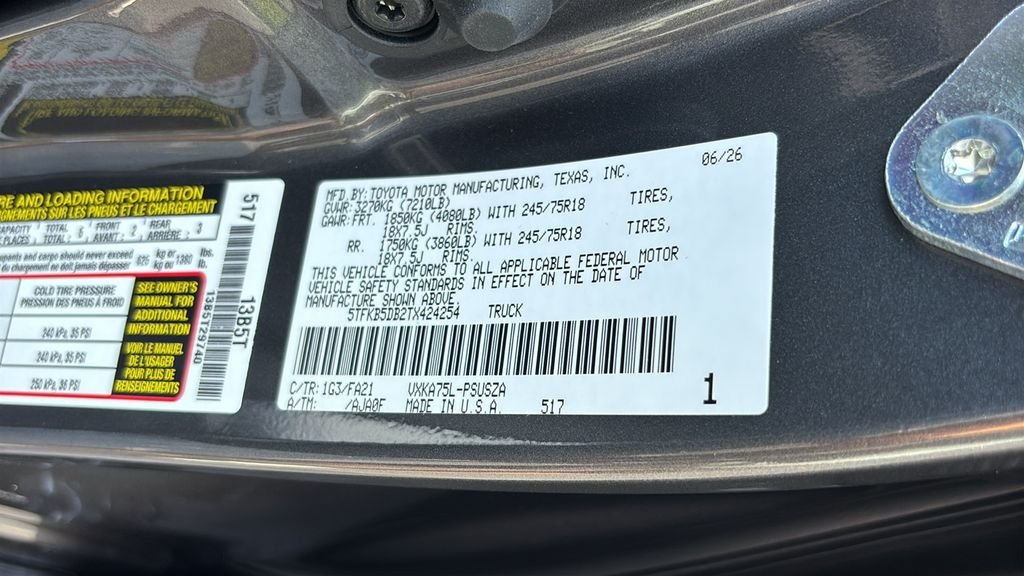 New 2026 Toyota Tundra SR AWD/4WD image 35