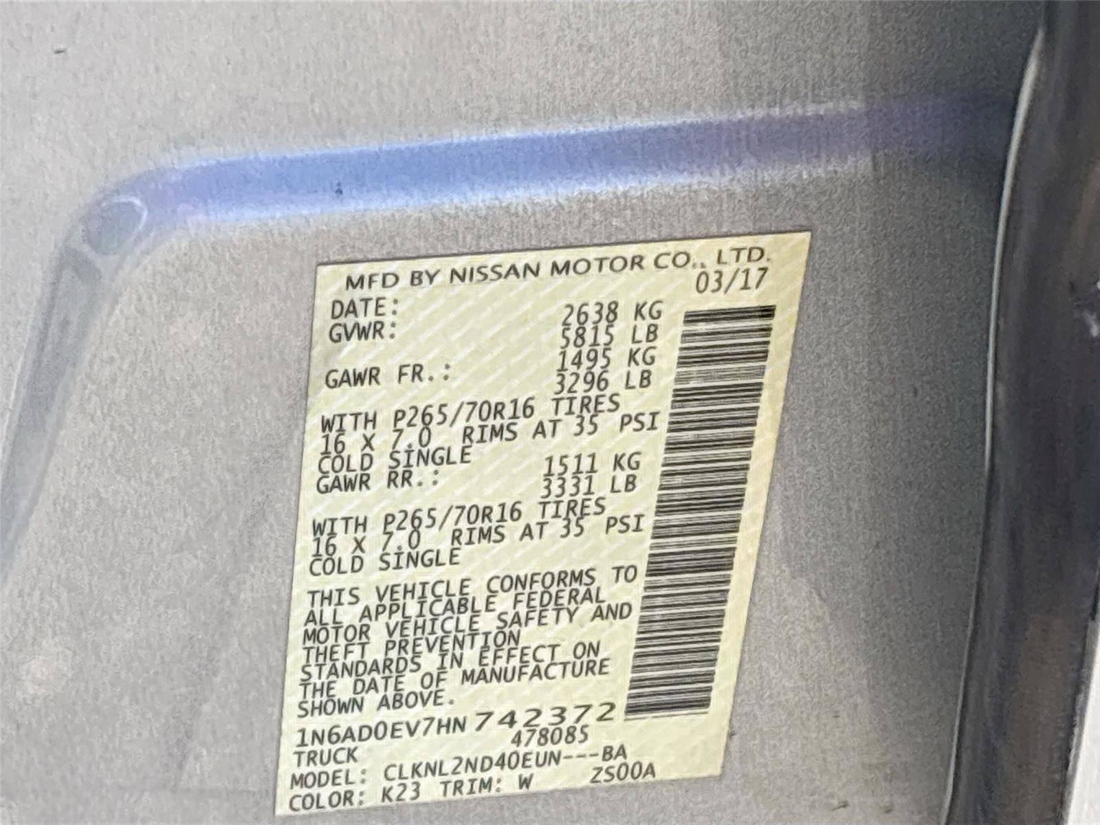 Used 2017 Nissan Frontier SV image 33