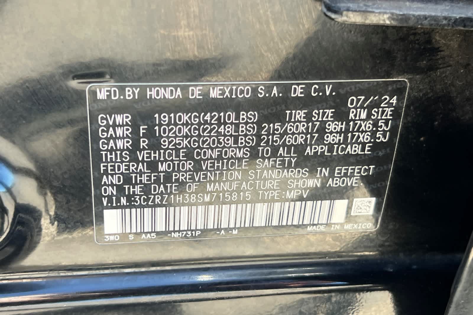 Used 2025 Honda HR-V LX image 32
