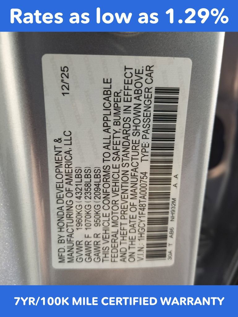 Certified 2026 Honda Accord SE image 29