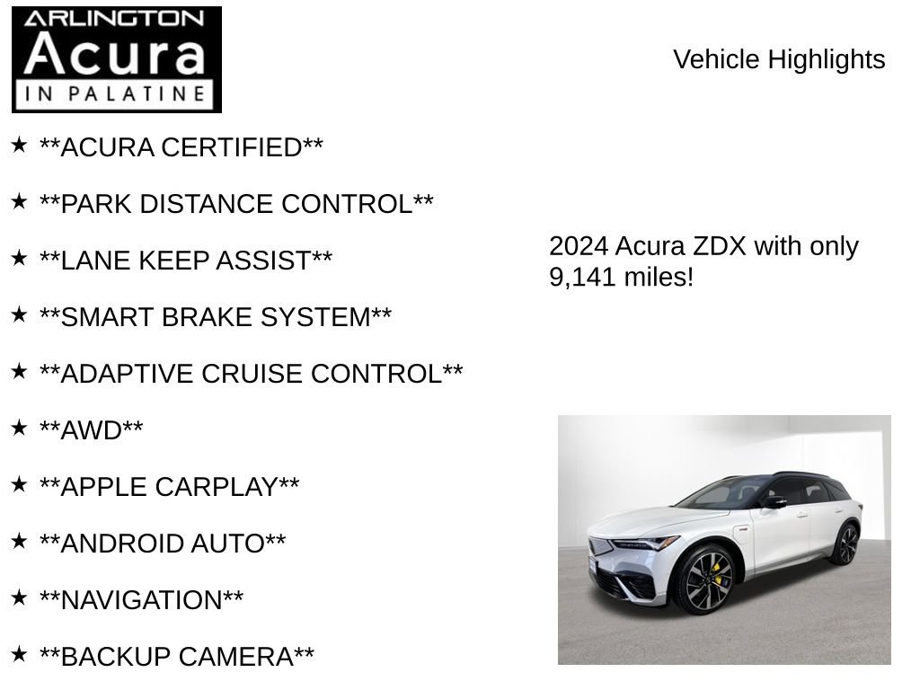 Used 2024 Acura ZDX Type S image 7