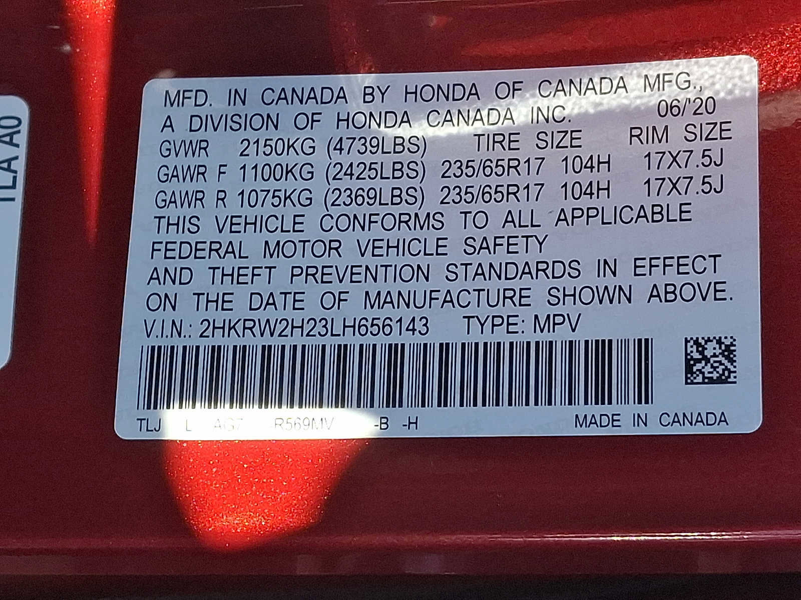 Used 2020 Honda CR-V LX image 26