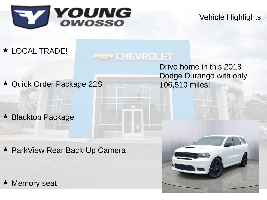 Used 2018 Dodge Durango R/T w/ Blacktop Package AWD/4WD image 8