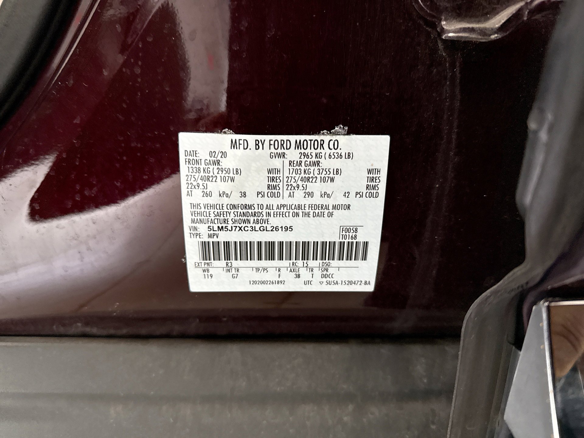 Used 2020 Lincoln Aviator Reserve w/ Equipment Group 202A image 20