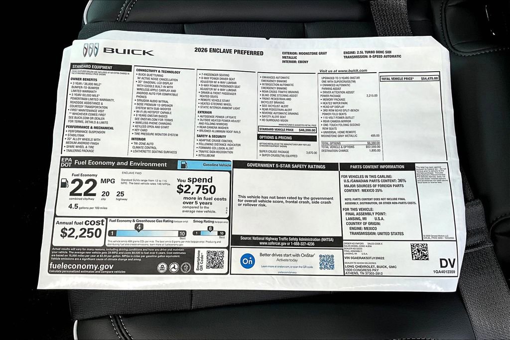 New 2026 Buick Enclave Preferred w/ Super Cruise Package FWD image 12