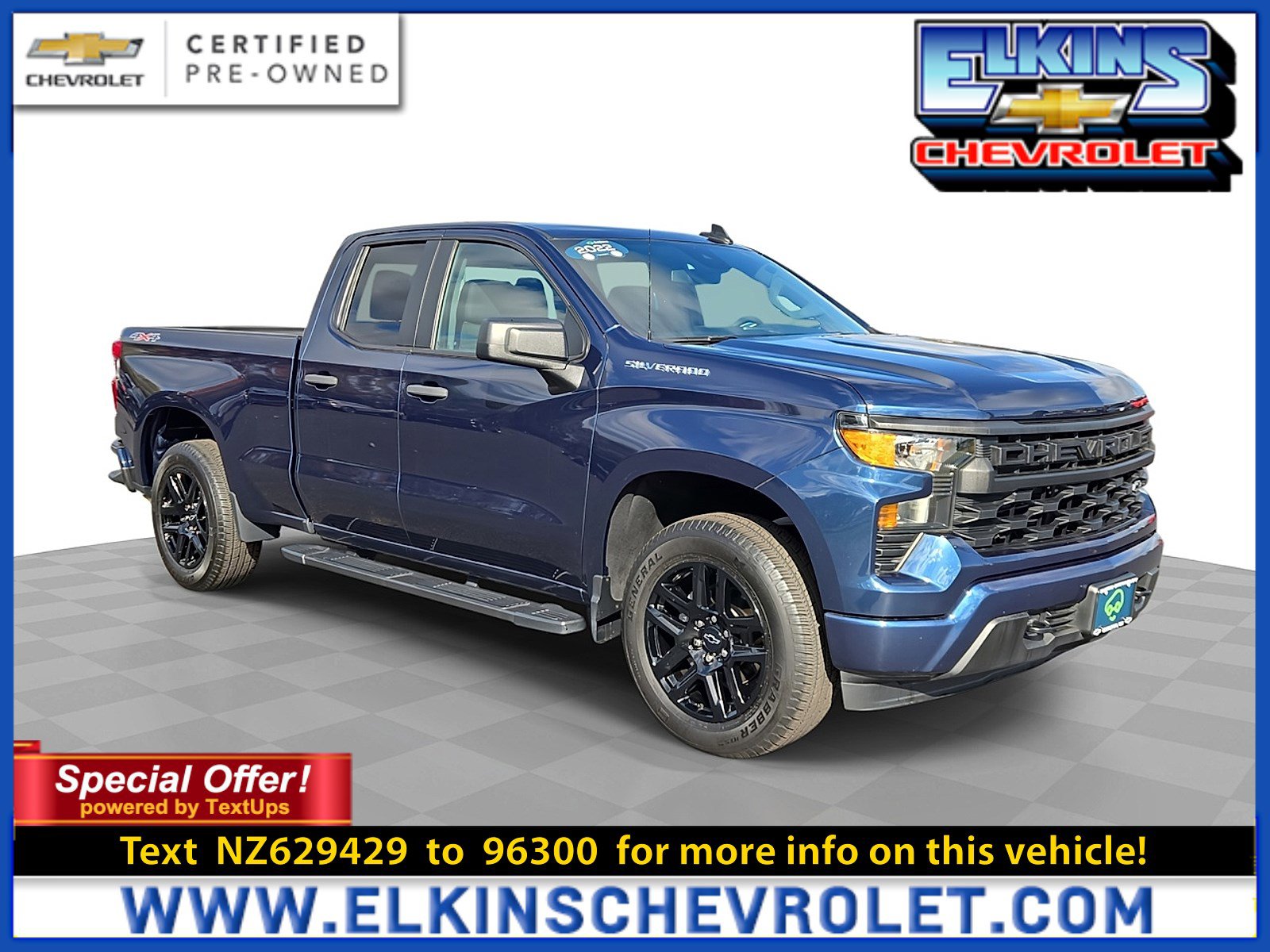 Certified 2022 Chevrolet Silverado 1500 Custom
