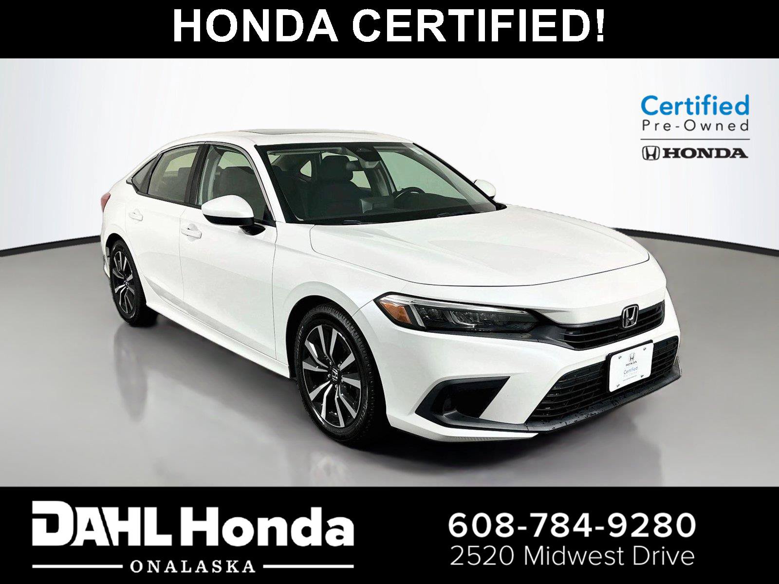 Certified 2022 Honda Civic EX