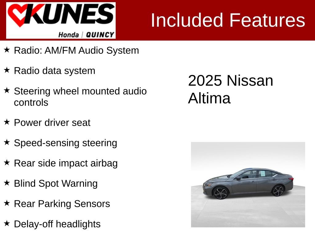 Used 2025 Nissan Altima 2.5 SR FWD image 2
