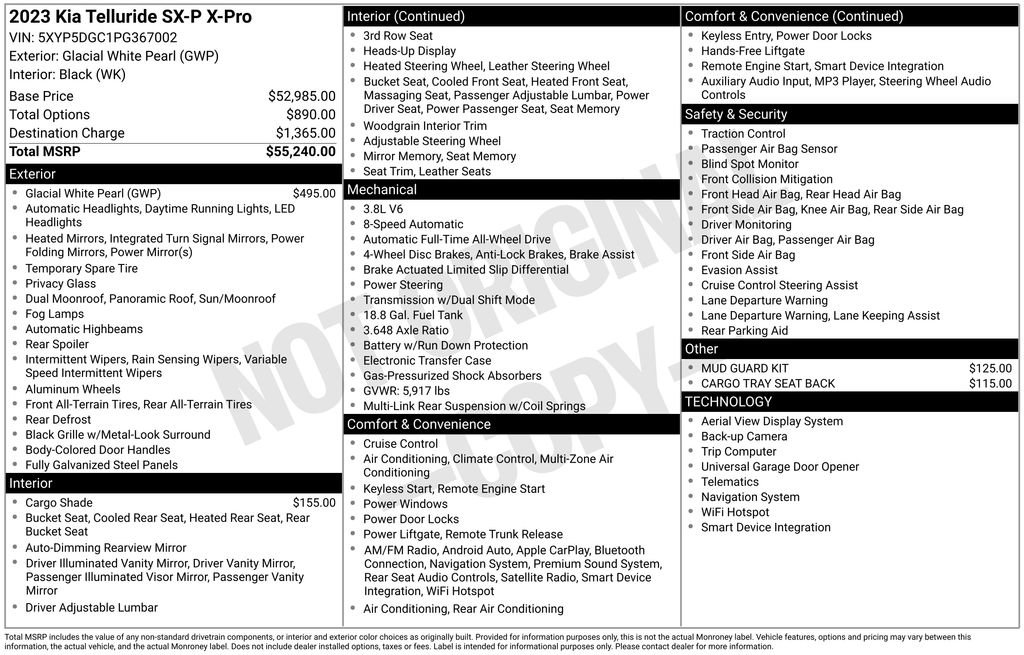 Certified 2023 Kia Telluride SX Prestige X-Pro AWD/4WD image 44