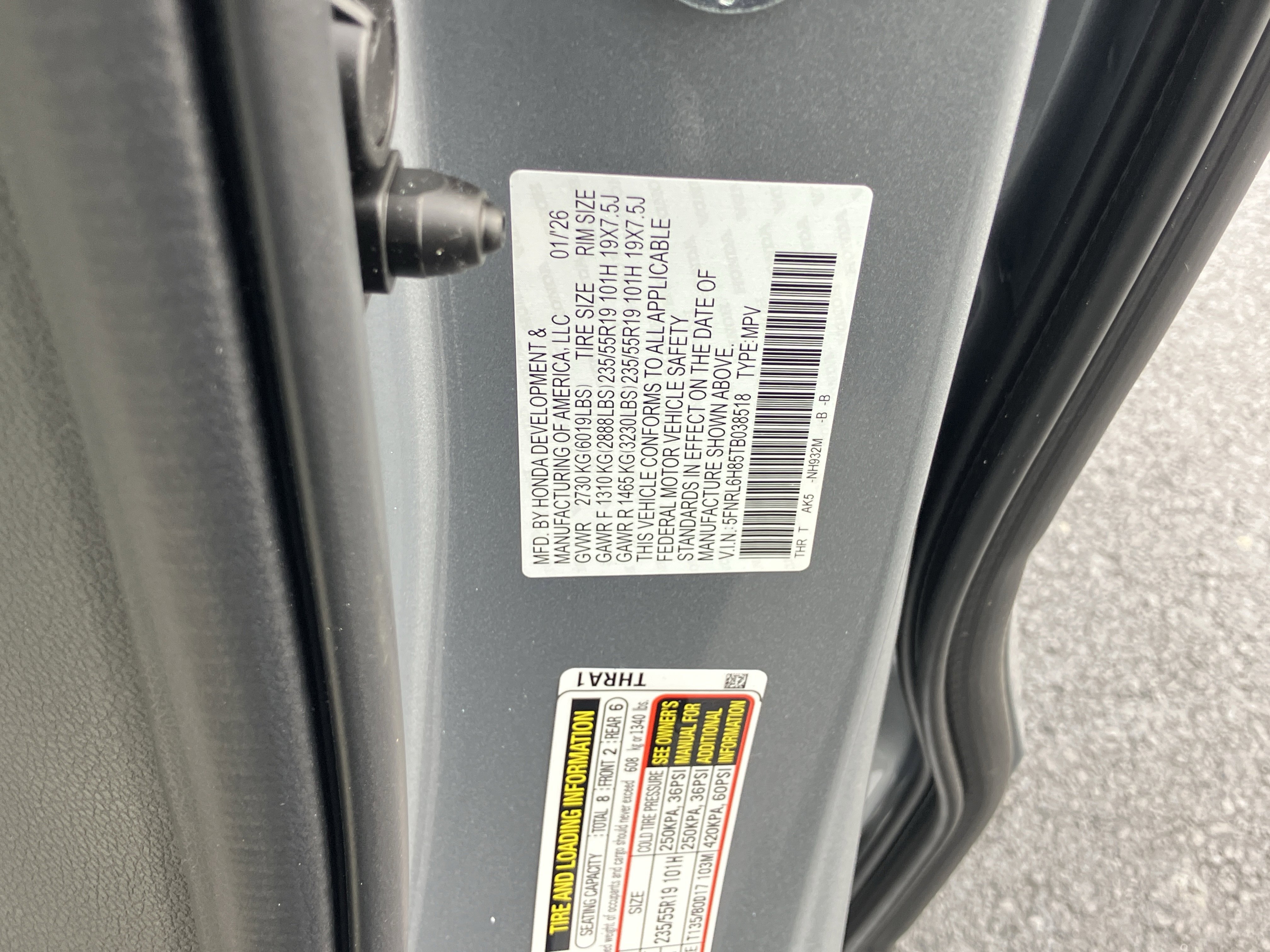 New 2026 Honda Odyssey Touring image 36