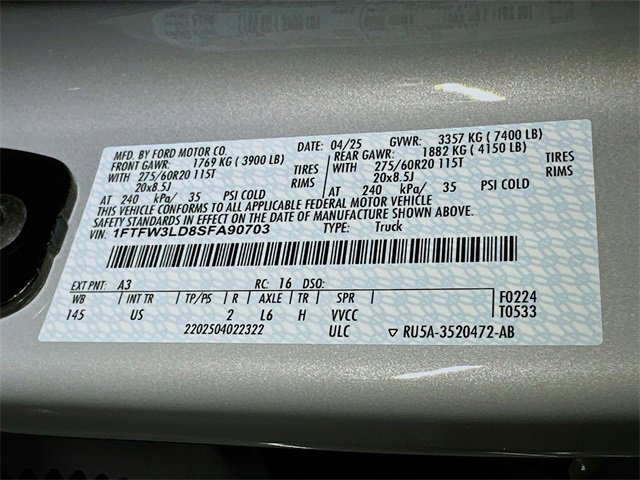 New 2025 Ford F150 XLT w/ Equipment Group 302A MID image 24