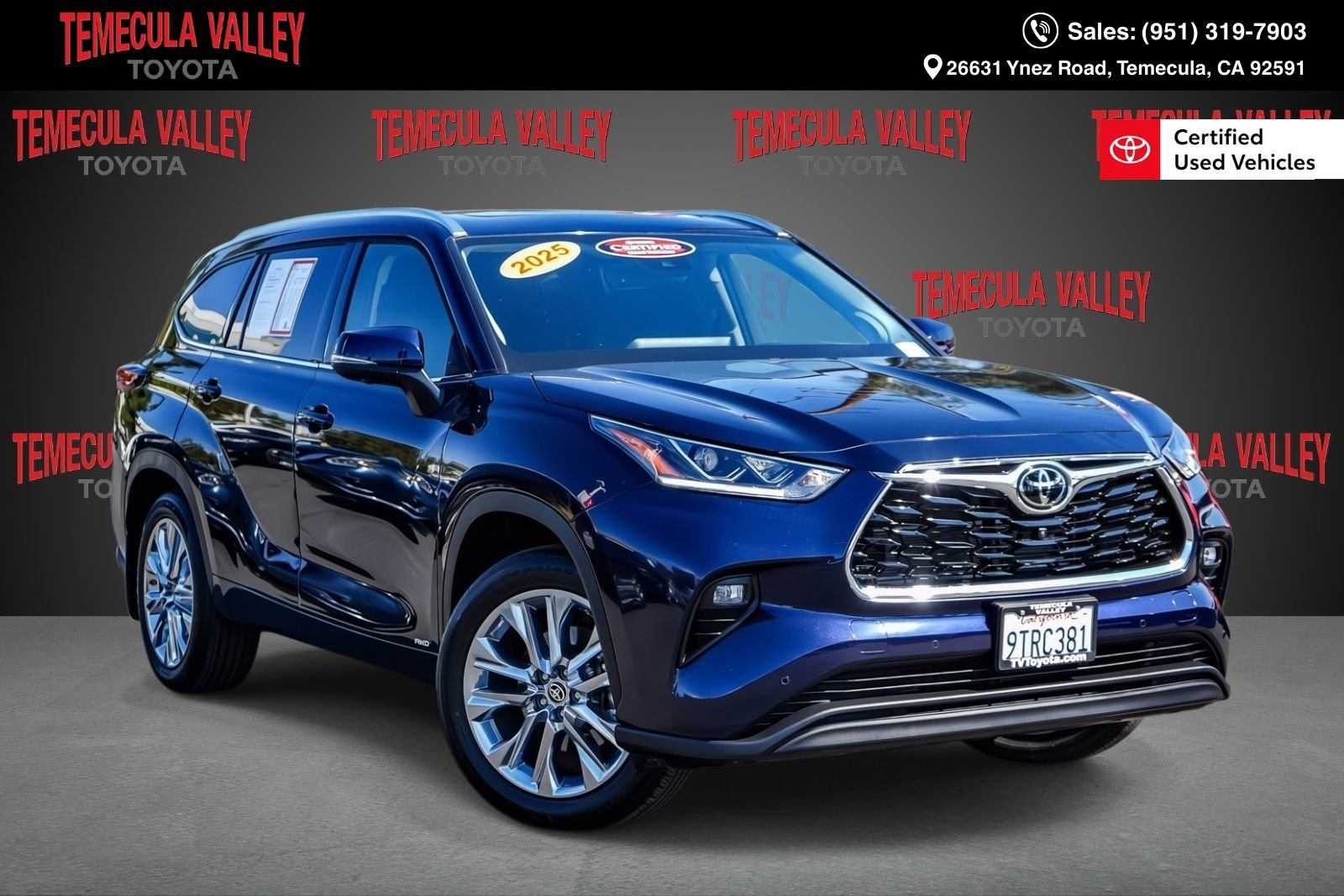 Certified 2025 Toyota Highlander Limited