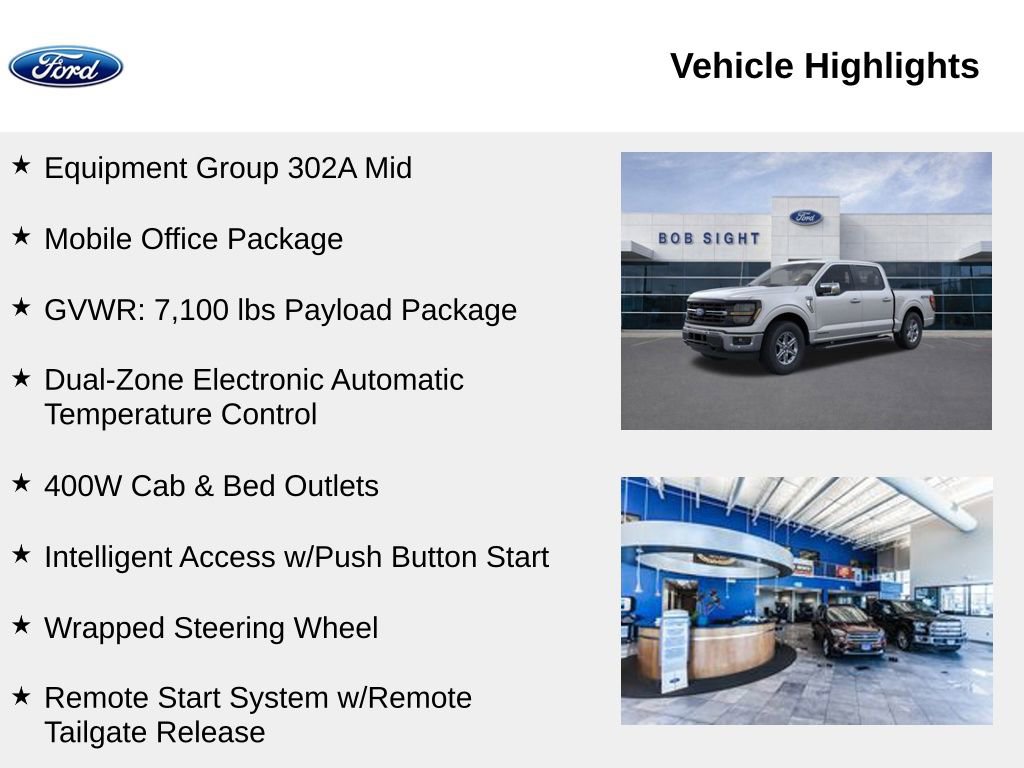 New 2025 Ford F150 XLT w/ Equipment Group 302A MID image 2