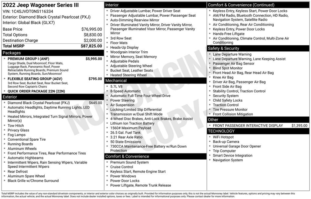 Used 2022 Jeep Wagoneer Series III w/ Premium Group I image 6