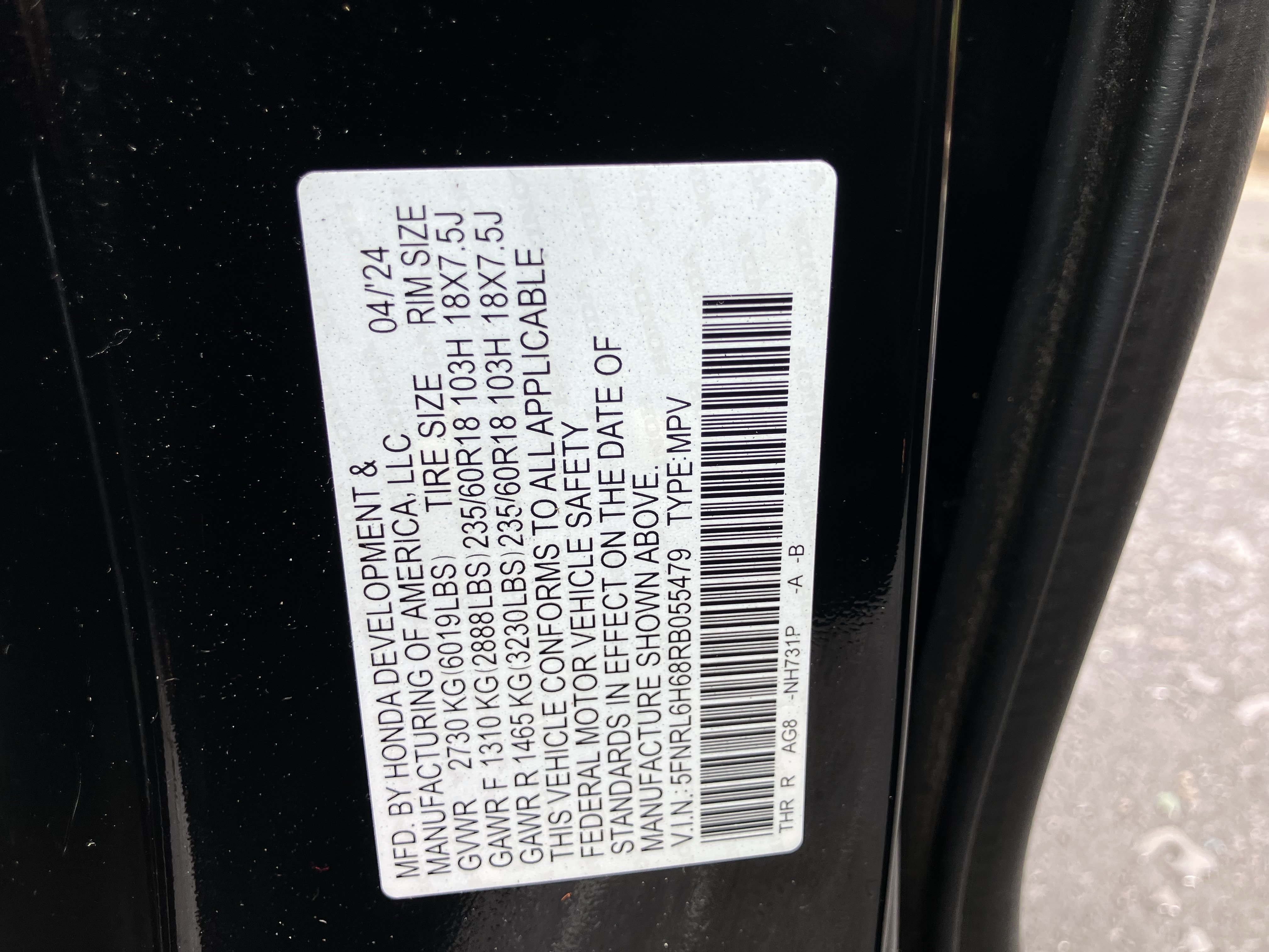 Certified 2024 Honda Odyssey EX-L image 36