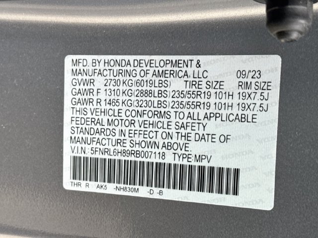 Certified 2024 Honda Odyssey Touring image 26