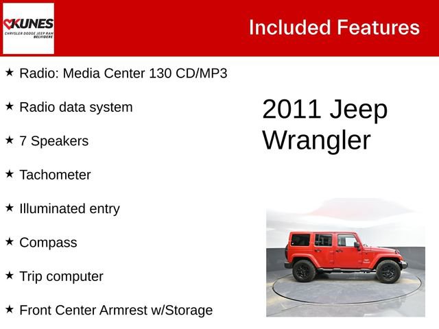 Used 2011 Jeep Wrangler Unlimited Sahara w/ Dual Top Group image 2