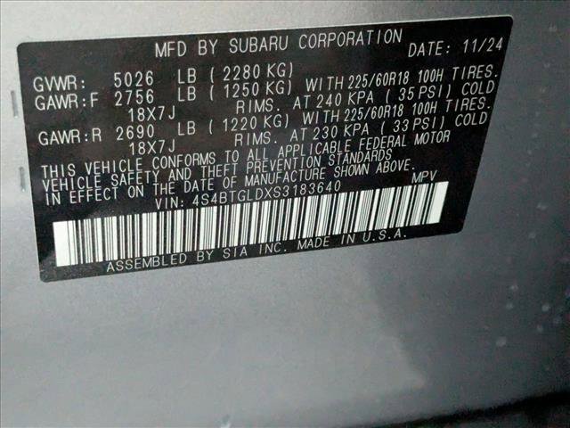 Certified 2025 Subaru Outback Onyx Edition XT w/ Popular Package #2 image 25