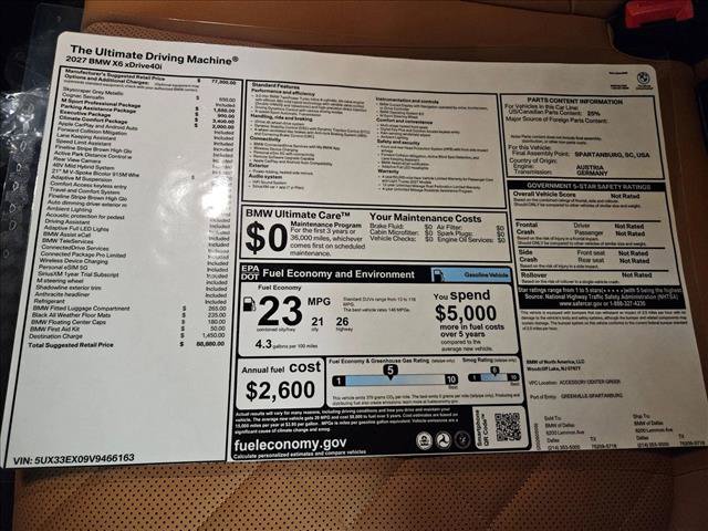 New 2027 BMW X6 xDrive40i w/ Executive Package AWD/4WD image 18