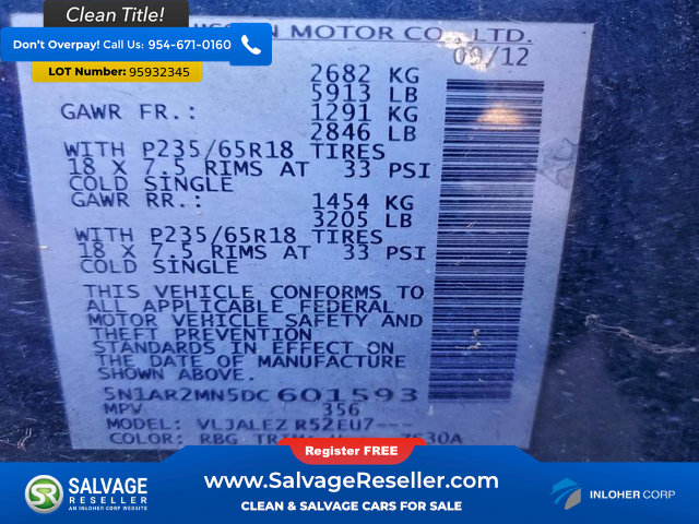 Used 2013 Nissan Pathfinder SV image 17