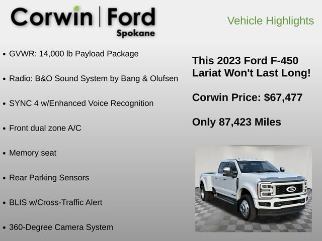 Used 2023 Ford F450 Lariat w/ Chrome Package image 12