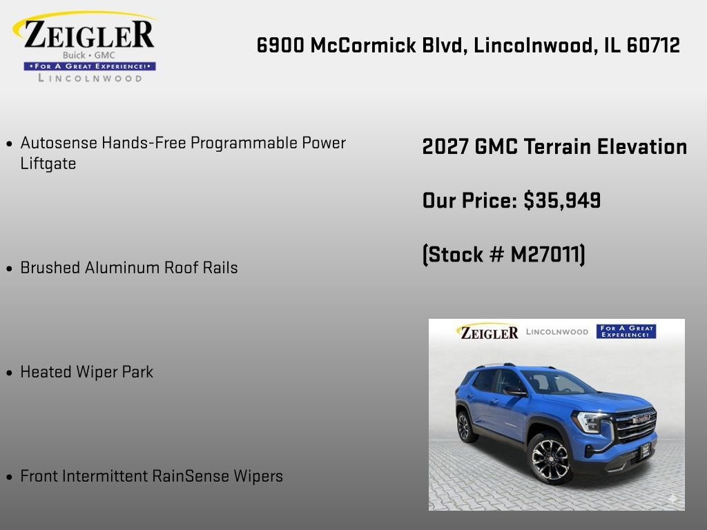 New 2027 GMC Terrain Elevation w/ Elevation Premium Package AWD/4WD image 30