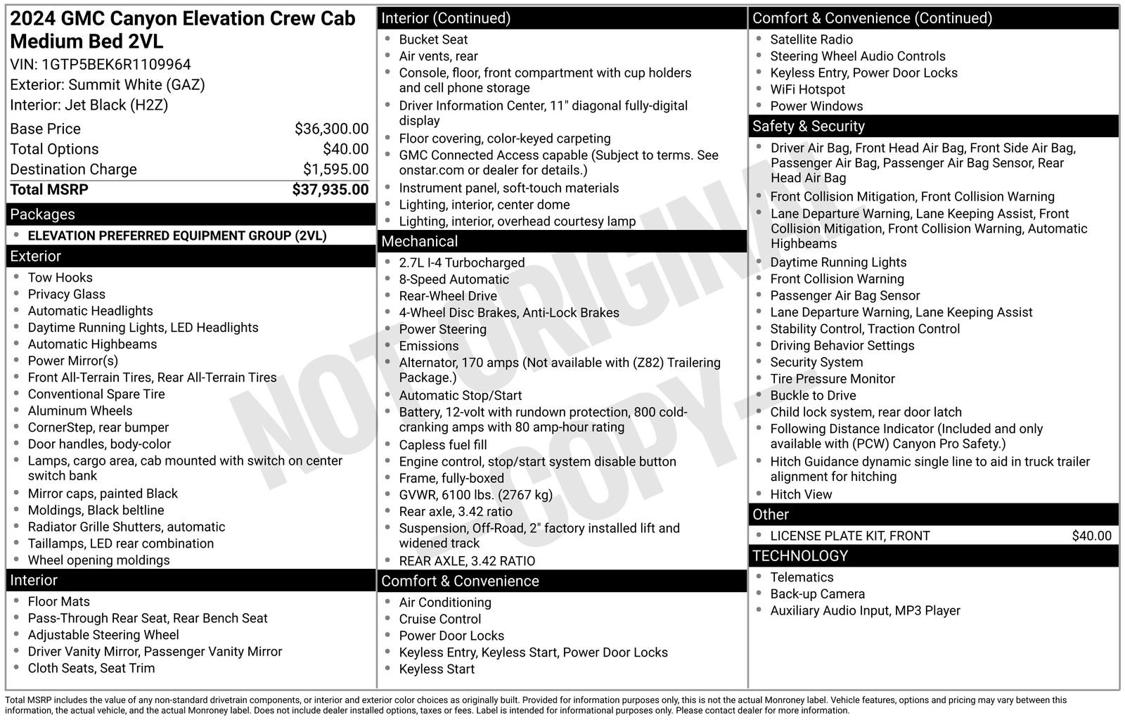 New 2024 GMC Canyon Elevation image 9