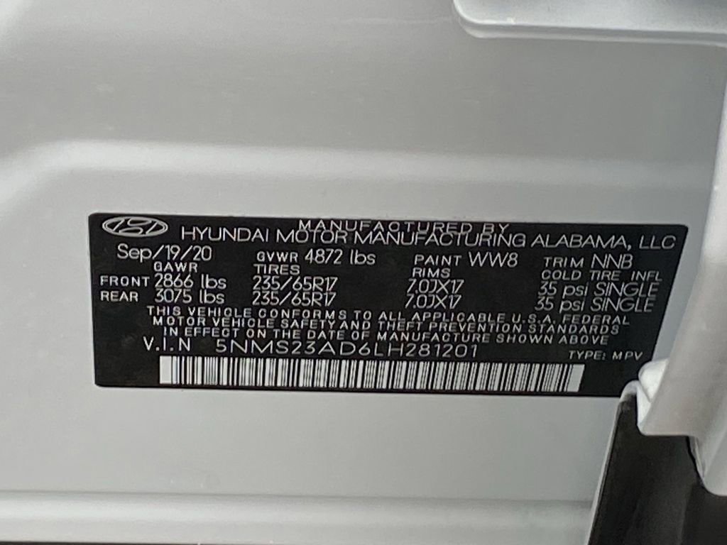 Used 2020 Hyundai Santa Fe SE FWD image 36