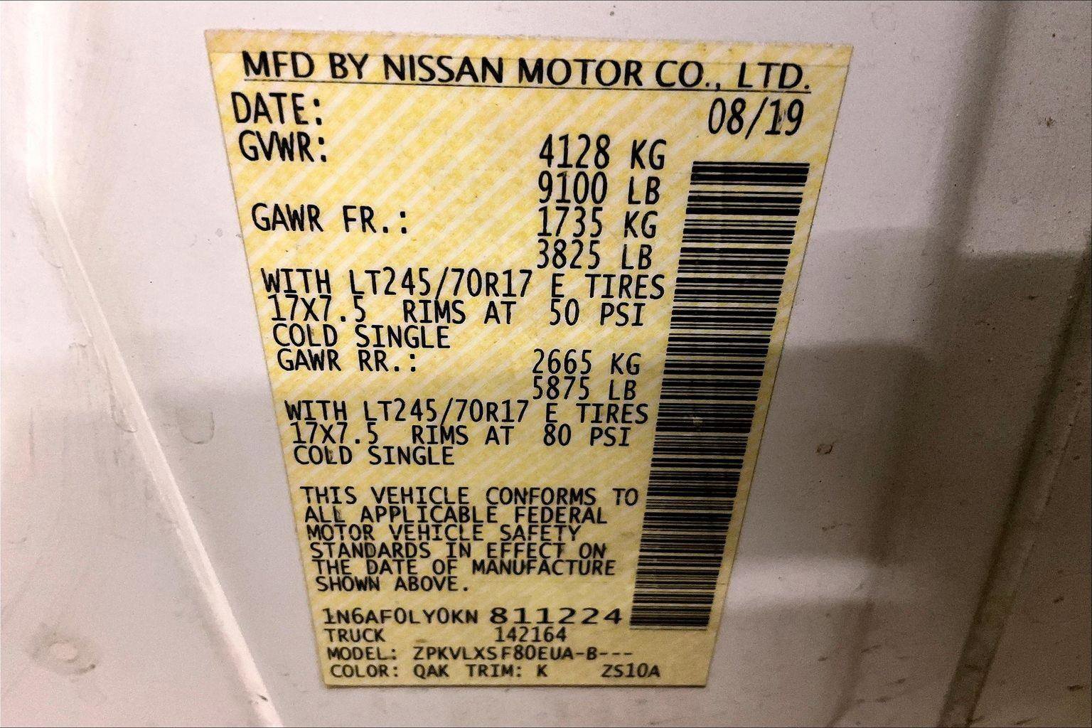 Used 2019 Nissan NV 2500 SV image 31