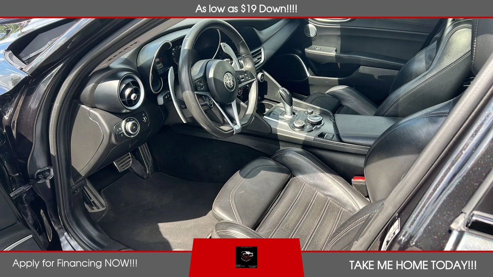 Used 2019 Alfa Romeo Giulia Ti Sport w/ Quick Order Package 22S Sport AWD/4WD image 14
