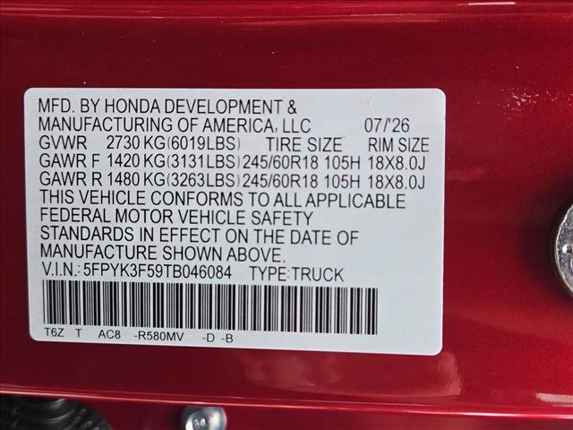 New 2026 Honda Ridgeline RTL image 17
